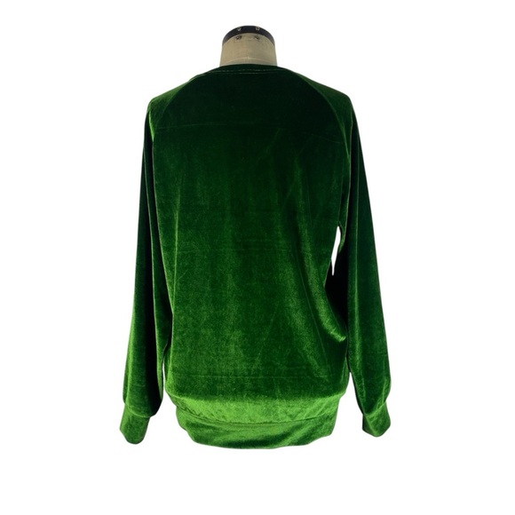 Ivy Storehouse AKA Alpha Kappa Alpha Velour Sweatshirt Medium Green Embroidered - Picture 5 of 8